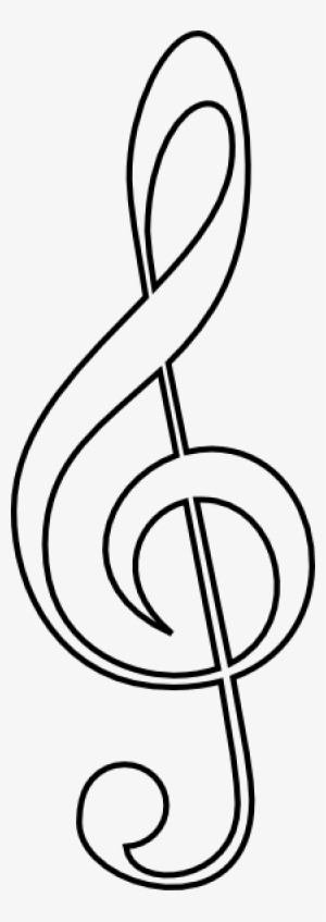 Clau De Sol Button Art, Music Notes Art, Drawing Music - Treble Clef Clip Art