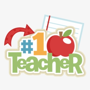 # 1 Teacher Svg Scrapbook Title School Svg Cut Files - Miss Kate Cuttables Teacher