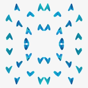 Seafoam And Blue Fabric - Watercolor Painting