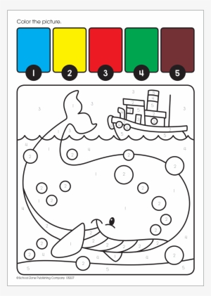 Paint By Numbers I Can Paint Underwater Is A Fun Way - School Zone I Can Paint Books - Underwater