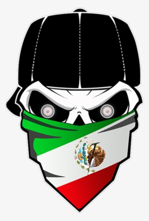 Mexican Flag Skull - Mexican Skull With Flag