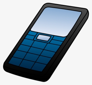 Cell Phone Clip Art Black And White - Cartoon Image Of Cell Phone