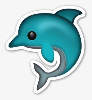 Foam Stickers Image Result For Dolphins Sticker Png - Dolphin Emoji Transparent