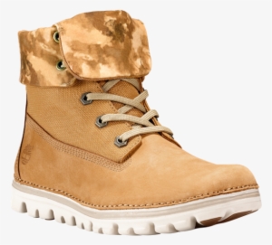 Wheat Nubuck With Watercolor Print - Timberland Women's Brookton Lace-up Boots
