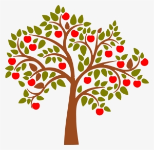 Tree Wall Decal Apples Stenciling And Journaling - Apple Tree Vector Png