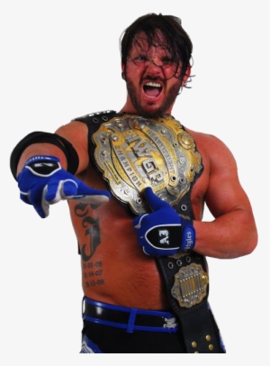 Aj Styles Transparent Background - Aj Styles Iwgp Heavyweight Championship
