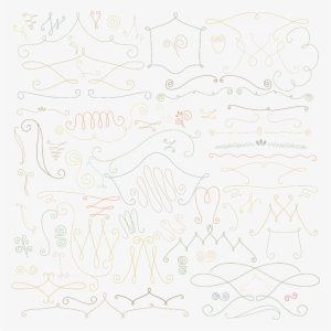 Hand Painted Decorative Line Vector Free Download Eps - Doodle