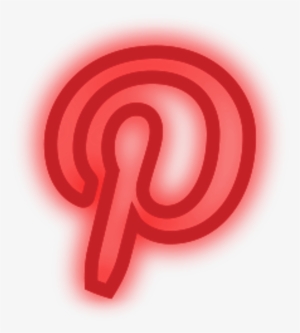 Pinterest Logo Neon Light Red Freetoedit - Social Media Icons Neon Png