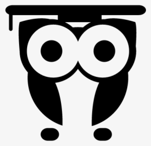 Owl Wearing Graduation Hat - Icon Owl Png