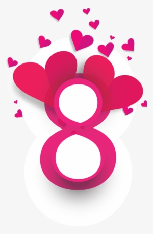 Womens Day 8 March Typography Free Vector Http - 8 March Women's Day Png