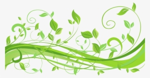 Vector Black And White Spring Decoration With Leaves