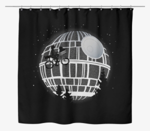 Star Wars Fly Me To The Death Star Shower Curtain