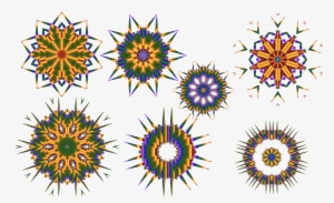 This Free Icons Png Design Of Rainbow Snowflakes