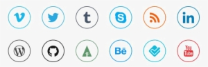 Social Icons Transparent Background Png - Iconos Redes Sociales Png