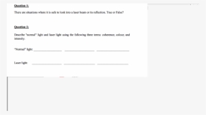 There Are Situations Where It Is Safe To Look Into - Laser