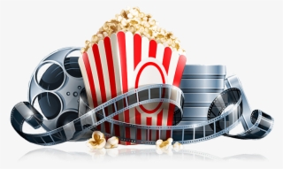 Reels And Gtel Moviereelsandpopcorn - Movie Reel And Popcorn Png
