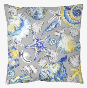 Hand Painted Seashells Pattern - Watercolor Painting