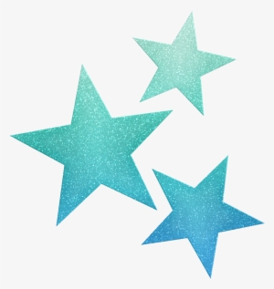 Stars ‿✿⁀°○ Star Clipart, Cute Clipart - Blue Glitter Star Png