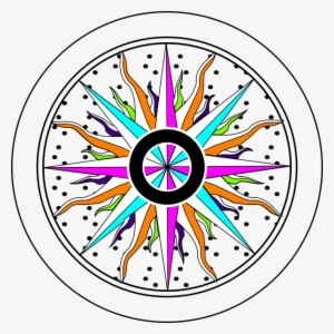 How To Set Use Colorful Compass Rose Clipart