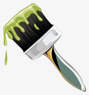 Paintbrush - Wet Paint Brush Clipart