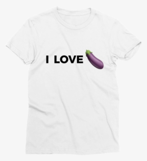 Bottom Basics I Love Eggplant Emoji Top T-shirt - Spacex T Shirt