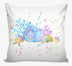 Seashells & Coral Pillow Cover 16" - Sun And Stars Pillow