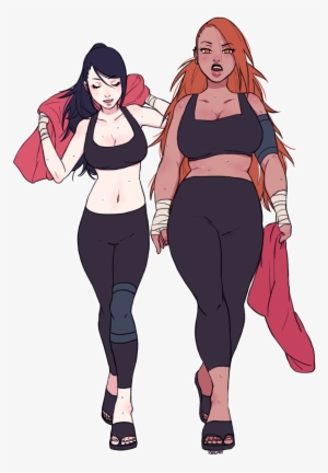 Sadara And Chouchou Working Out - Sarada And Chocho