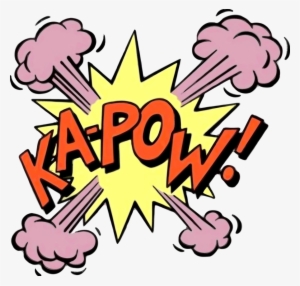 Ka Pow Cartoon Expression - Roy Lichtenstein Pop Art Words