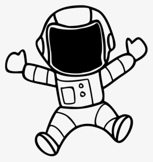 Black And White Download Onlinelabels Clip Art - Spacesuit Clipart
