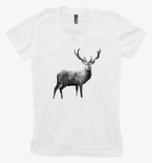 Women's Tribalstrong Watercolor Buck T-shirt - Elk