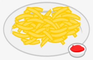 Image Black And White Library Clipart French Fries - Clipart French Fries On Plate