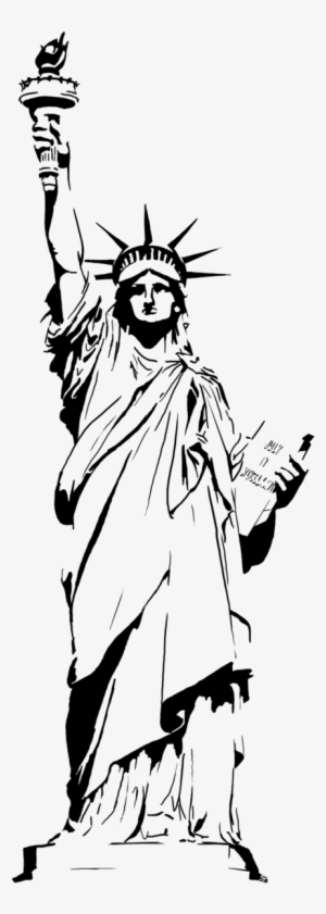 Statue Of Liberty Drawing Outline Clipart - Statue Of Liberty Clipar Free