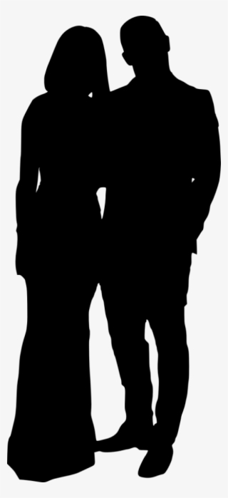Png File Size - Transparent Couple Silhouette Png