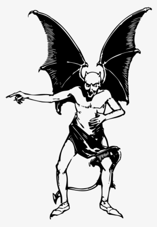 Lucifer Devil Demon Satan Line Art