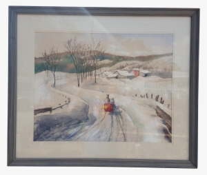 Winter Drawing Watercolor - Watercolor Painting