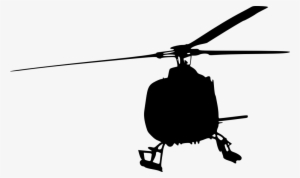 Png File Size - Helicopter Silhouette Transparent