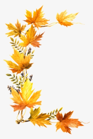 Foliage Clipart October - Fall Borders