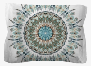 Watercolor Ethnic Feathers Abstract Mandala