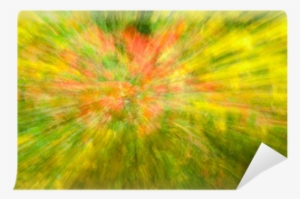Beautiful Colourful Abstract Red Yellow Green Explosion - Modern Art