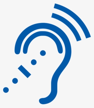 Listening Vector Clipart - Ear Clipart Blue - 624x720 Png Download - Pngkit