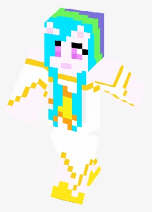 Princess Celestia Skin - Minecraft Cute Rainbow Girl Skins