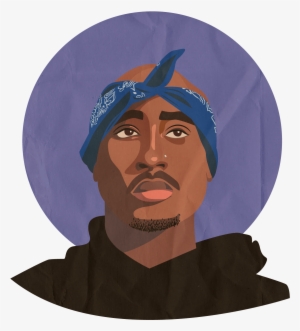 Tupac Shakur Face - Tupac Shakur - 400x400 Png Download - Pngkit