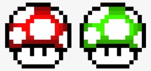 Setas - Super Mario World Mushroom Pixel Art