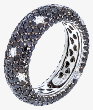 Black Diamond Wedding Band - Wedding Ring