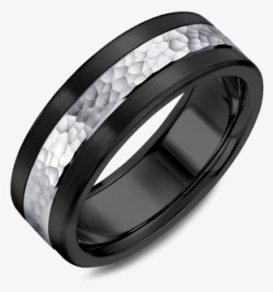 Fashion Rings - Coi Jewelry Tungsten Carbide Hammered Wedding Band