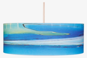 Blue Drum Pendant Light Boardwalk Hand Made By Rowan - Ceiling