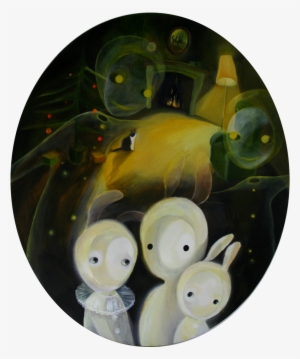 Christmas Spirits 50 X 60 Oil On Canvas - Oil Painting