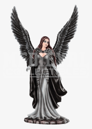 Elegant Dark Angel Statue - Transparent Png Dark Angel