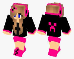Minecraft Skins Pink Creeper Girl