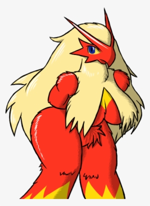 Fuzzyspah Blaziken - Cartoon